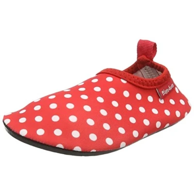 Image of Playshoes Barefoot Aqua Socks with UV Protection Dotted Water Shoes, Pink Light 14, 6 UK Child