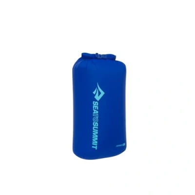 Image of Sea to Summit Lightweight Dry Bag XL 20L Waterproof Storage Roll Top Closure Recycled Fabric Base Lash Point &amp; D Ring For Backpacking Kayaking 27.1 x 23.4 47.8cm Surf Blue 91g