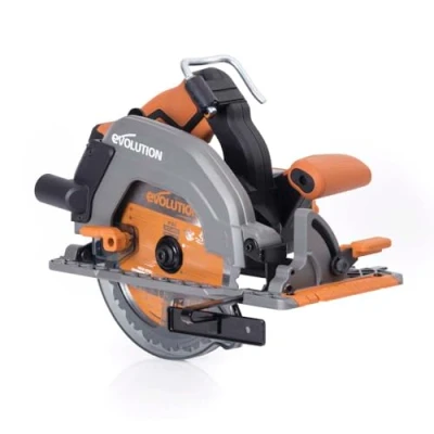 Image of Evolution Power Tools R185CCS Li Circular Saw Cordless Brushless 18v Ion EXT Includes TCT Multi Material Blade, Cuts Wood, Metal, Plastic &amp; More, Guide Included, Battery Not 185mm