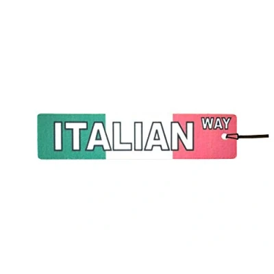 Image of Italian Way Street Sign Car Air Freshener (Fun Birthday/Xmas Christmas Stocking Filler/Secret Santa/Novelty Scented Gift)