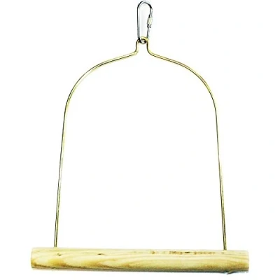 Image of HAPPYPET Wooden Bird Swing 22cm