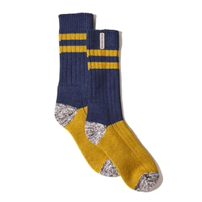 Image of SEALSKINZ Cawston Unisex Super Soft Bamboo Mid Length Striped Everyday Socks Daily Wear Hypoallergenic &amp; Kind to Skin Feel