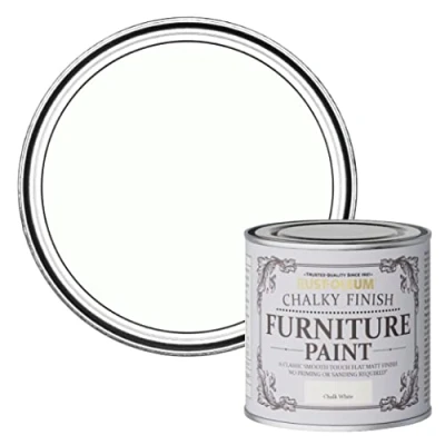 Image of Chalk Chalky Furniture Paint White 125ML Rust oleum
