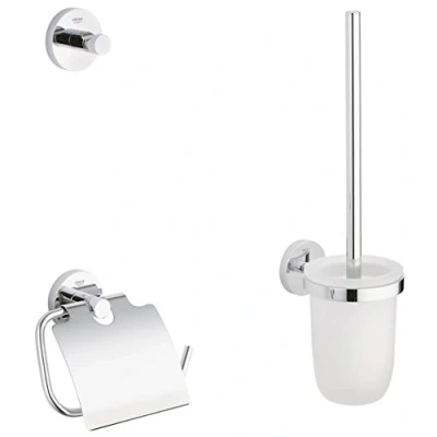 Image of GROHE Essentials New 3 In 1 Wc Set Chrome 40407001