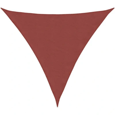 Image of vidaXL Sunshade Sail Oxford Fabric Triangular 3x3x3 m Terracotta
