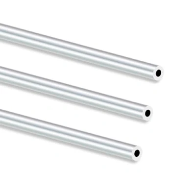 Image of iMeistek 6063 Aluminium Round Tube, 250mm Length 8mm OD 4mm ID Seamless Straight Tubing for Industrial, Decorative, Architectural (3PCS)