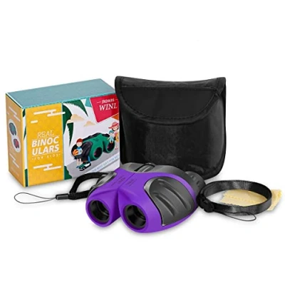Image of JRD&amp;BS WINL 3 8 Year Old Girl, Compact Binoculars for Kids Yard toys,Best Gift 4 10 Girls to Watching birds,Telescope Boys Gifts Years Wildife(Purple)
