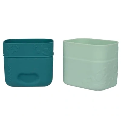 Image of b.box Silicone Snack Cups Reusable Food Meal Prep Storage Container Fits in Lunchbox Oven, Microwave, Freezer &amp; Dishwasher Safe