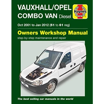 Image of Vauxhall Combo Diesel Van (Oct 01 Jan 12) Haynes Repair Manual (Paperback)