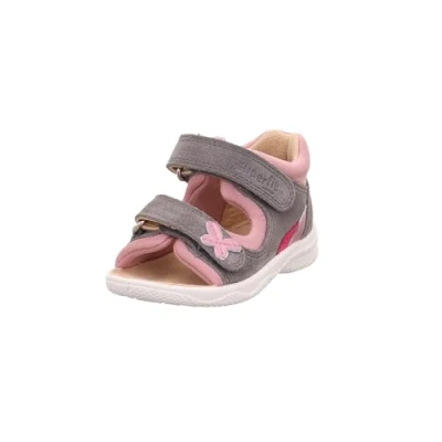 Image of Superfit Polly Walking sandals for kids, Size: 3K, Grau/rosa Leather and textile