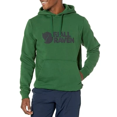 Image of Fjallraven 84144 678 Fjällräven Logo Hoodie M Sweatshirt Men&#039;s Palm Green Size S