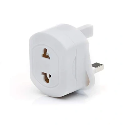 Image of Travel Adapter Plug EU TO UK, White For Shaver/Toothbrush