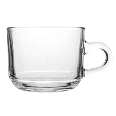 Image of Marooma Glass Coffee Cups, 150ML Double Walled Insulated Thermo Drinking Mugs, Heat Resistant Borosilicate Glasses Mugs with Handle for Coffee, Tea, Espresso, Beer Set of 2