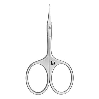 Image of ZWILLING Cuticle Scissors with Tower Tip (Fine and Precise Cut of Cuticles Skin Remnants, Safe Nail Care), Premium, Silver, 90 mm