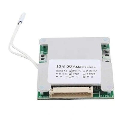 Image of Lithium Cell Protection Board, Battery Board 13S 50A Charging BMS PCB with Balance