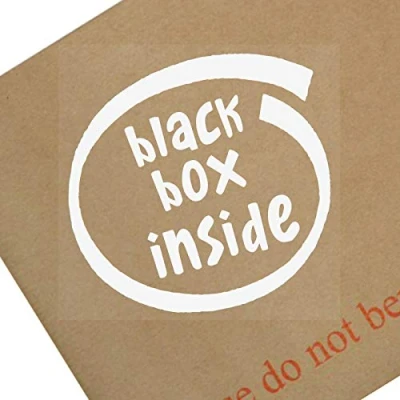 Image of Platinum Place 1 x Black Box Inside White onto Clear Internal Window Car,Van,Truck,Vehicle,Sign,Notice,Warning,Safety,Speed,Limit,Fitted,Sticker,Bike