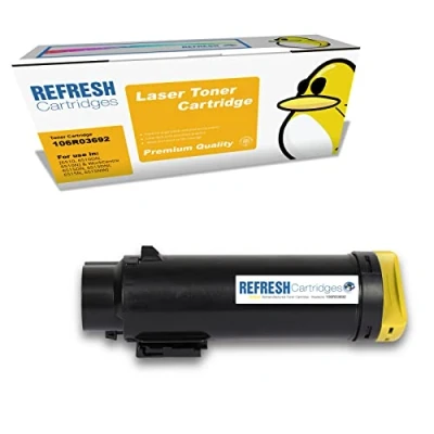 Image of Refresh Cartridges Remanufactured Toner Cartridge Replacement for Xerox 106R03692 (Yellow)