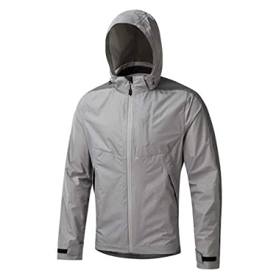 Image of Altura Waterproof Typhoon Mens Cycling Jacket with Reflective Technology Silver Grey Small
