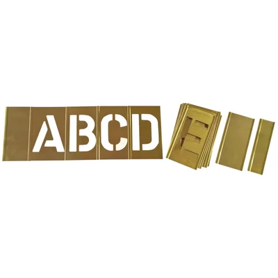Image of PRYOR ISL1 Brass Interlocking Letter Set 1&quot; (25.4 mm)