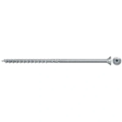 Image of fischer PowerFast II CTP 8.0 x 100, Powerful Countersunk Wood Screws with Internal Star Socket and Partial Thread, for Constructive Construction, Pack of 50