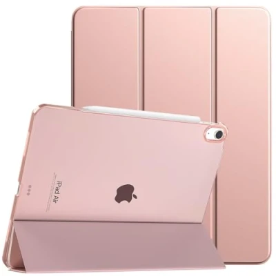 Image of TiMOVO for iPad Air 13 Inch Case M2 2024, Slim Stand Cover inch, Support Touch ID, Auto Wake/Sleep Smart Shell with Translucent Back, Case, Rose Gold