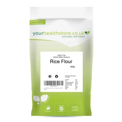 Image of yourhealthstore Premium Gluten Free Sweet White Rice Flour 500g (glutinous), Mochi flour.