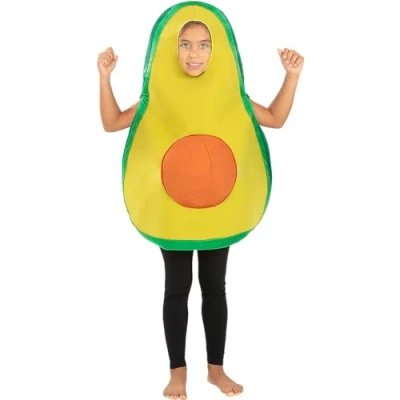 Image of Funidelia Avocado Costume for boys and girls Fruit, Food Costumes kids, accessory fancy dress &amp; props Halloween, carnival parties Size 7 12 years Green