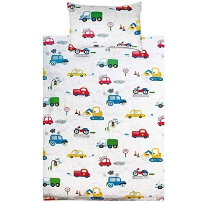 Image of KEAYOO Cot Bedding 100% Cotton 100X135CM Duvet Cover + Pillowcase for Toddler