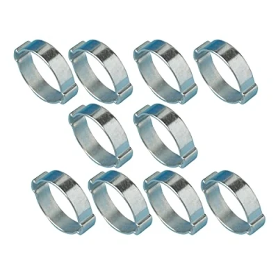 Image of TR 20mm 23mm DOUBLE EAR &#039;O&#039; CLIPS Fuel &amp; Air Water Silicone Hose Pipe Clamp x10