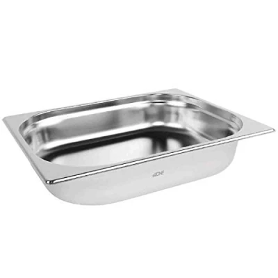Image of eZone Gastronorm 1/2 Half Stainless Steel Bain Marie Food Container Pot Pan 65mm
