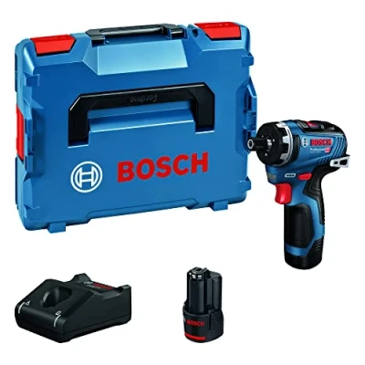 Image of Bosch Professional 12V System GSR 35 HX Cordless Drill/Driver (20+1 Torque Settings, incl. 2 x 3.0 Ah Rechargeable Batteries, GAL 40 Charger, L BOXX 102)