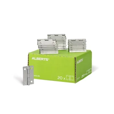 Image of Narrow Hinge 51 x 30 mm / 20 STK. Oberflaeche: galvanisch Gelb verzinkt