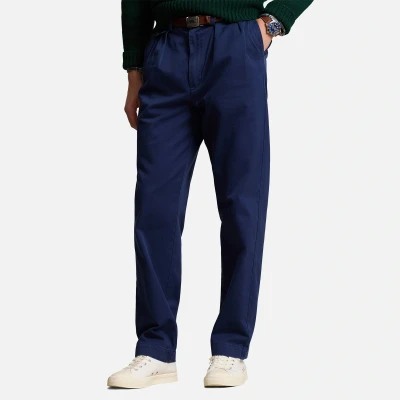 Image of Polo Ralph Lauren Whitman Relaxed FIT Pleated Chino PANT Chinos, Men&#039;s, Size: 40x32, Newport navy