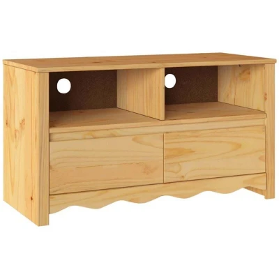 Image of vidaXL TV Cabinet &quot;DRAMMEN&quot; 99x43x55 cm Solid Wood Pine