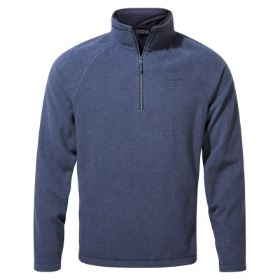 Image of Craghoppers Mens Corey VI Half Zip Fleece Top (Blue Navy Marl) Size 4XL