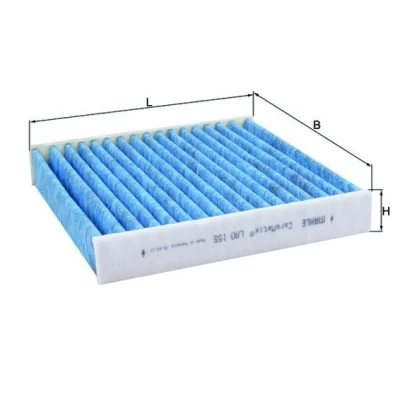 Image of MAHLE LAO 155 Cabin Air Filter CareMetix with allergen, bacteria and odor protection