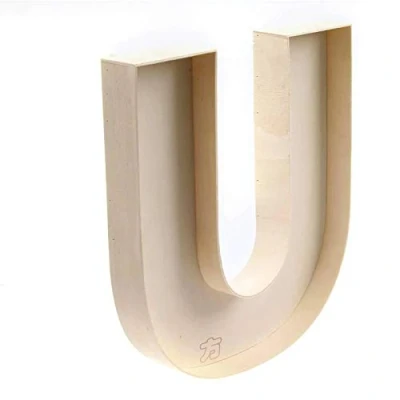 Image of FNB DIY Decorative Wooden Fillable Letter U, Letters &amp; Numbers Shapes