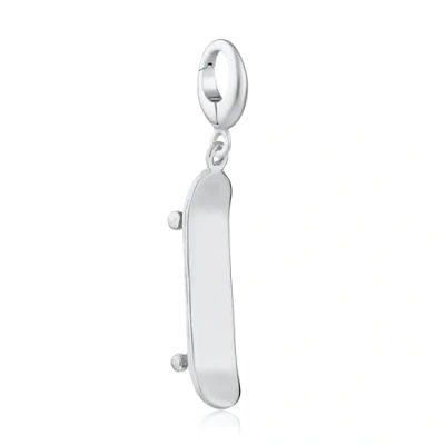 Image of Lily Charmed Sterling Silver Skateboard Charm