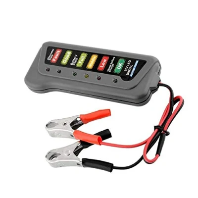 Image of Aofan 12V Auto Battery Tester Multi Functions Car Diagnostic Tools &amp; Alternator with 6 LED Lights for Motorcycle