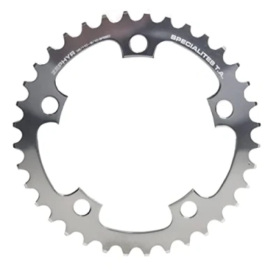 Image of Spécialités TA Zephyr Compact 5 Arm 110pcd 9/10 Speed Chainring, Middle 42t, Silver