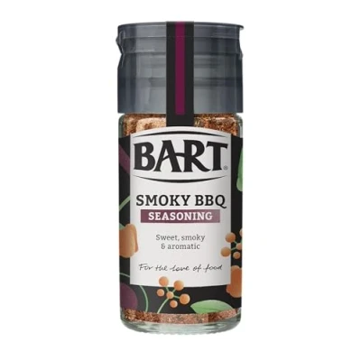 Image of BART BBQ Seasoning Jar Sweet &amp; Smoky Blend Ideal for Meat Including Pork Ribs Chicken Wings (6x50g Bulk Buy Set)