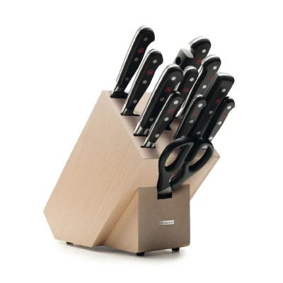 Image of Wüsthof 1090171201 Classic 12 piece Knife Block Set in Beech