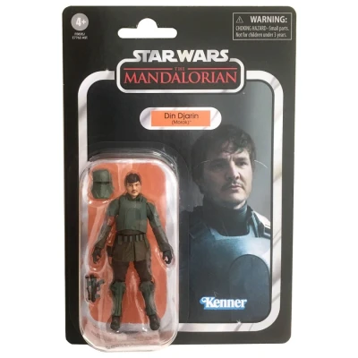 Image of Star Wars Hasbro The Vintage Collection Din Djarin (Morak) Toy 9.5 CM Scale Mandalorian Figure, Kids 4 and Up