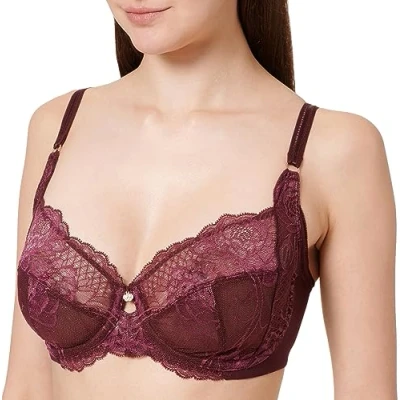 Image of Triumph Women&#039;s Wild Peony Florale W, Bra, Claret