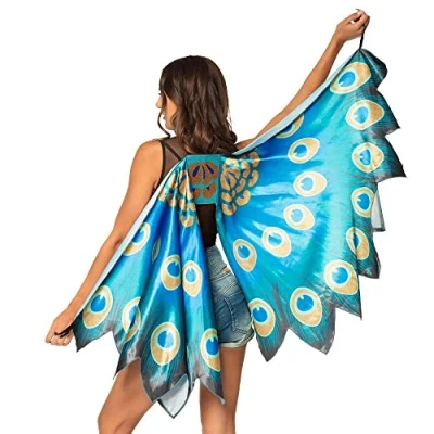 Image of Boland 52876 Peacock Wings, Multicoloured, 155 x 115 cm