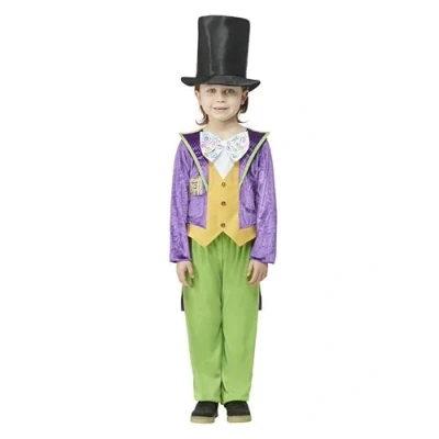 Image of Charlie &amp; The Chocolate Factory Willy Wonka Costume Age 3 4 Years