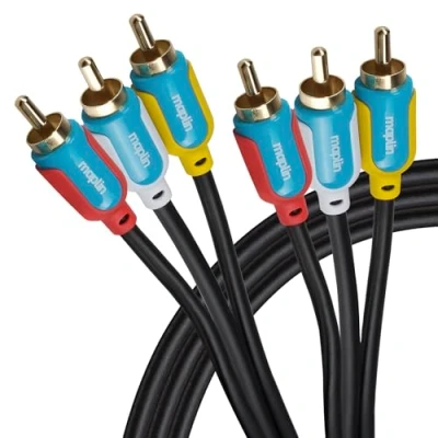 Image of Maplin Triple RCA Phono to Cable, 3m