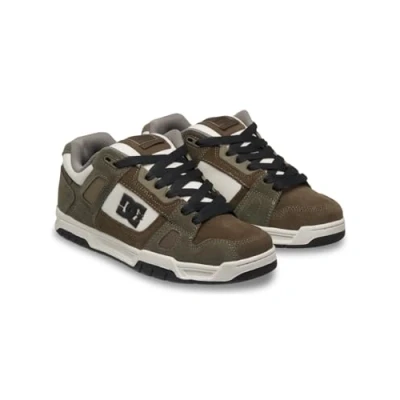 Image of DC Shoes STAG Trainers, Women&#039;s, Size: 9, Ko khaki dk olive Suede