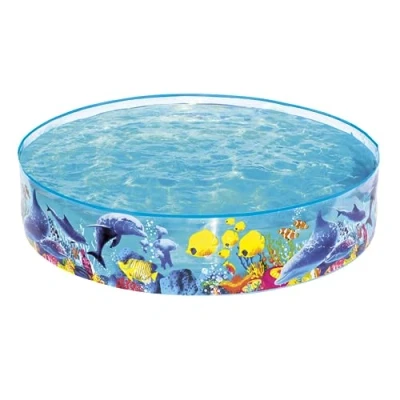 Image of Bestway Odyssey Paddling Pool Kiddie Swimming Pool, Inflatable Above Ground Outdoor Garden