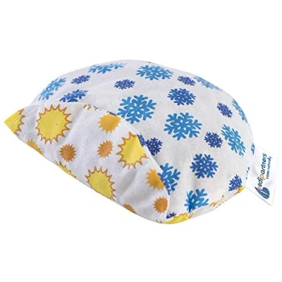 Image of Medi Partners Cherry Stone Cushion Heat Pillow for Babies 180g Round 15cm Eco Natural 100% Cotton and Cold Therapy Massage (Miki)